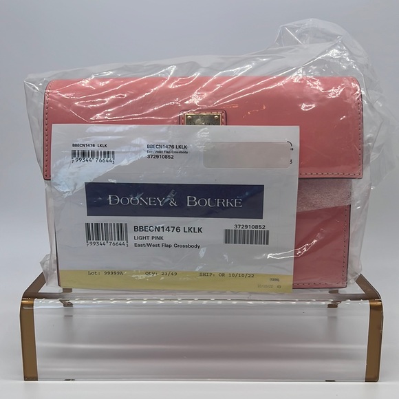 Dooney & Bourke Beacon East West Flap Crossbody Light Pink - Picture 11 of 15